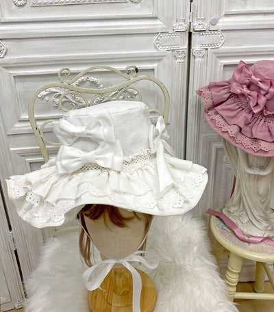 Little Dipper~Gone with the Wind~Elegant Lolita Hat free size cream white hat 