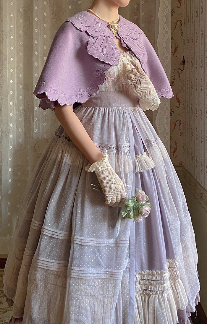 Alice Girl~Lolita little rose~Elegant Lolita Embroidery Cloak   