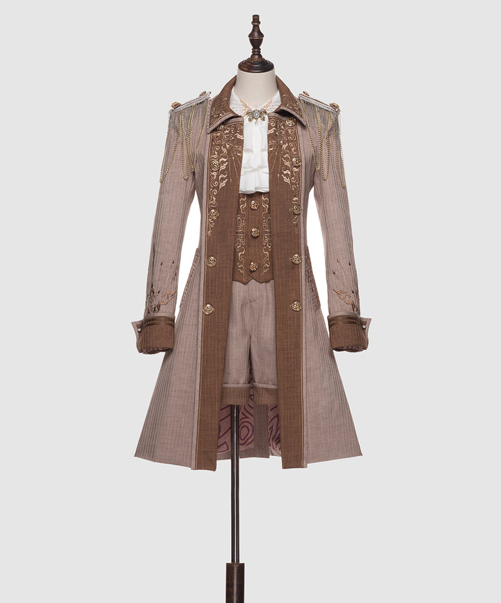 Youpairui~Sheffield~British Military Ouji Lolita Long Coat Full Set S a pair of shoulder epaulet only (free size) 