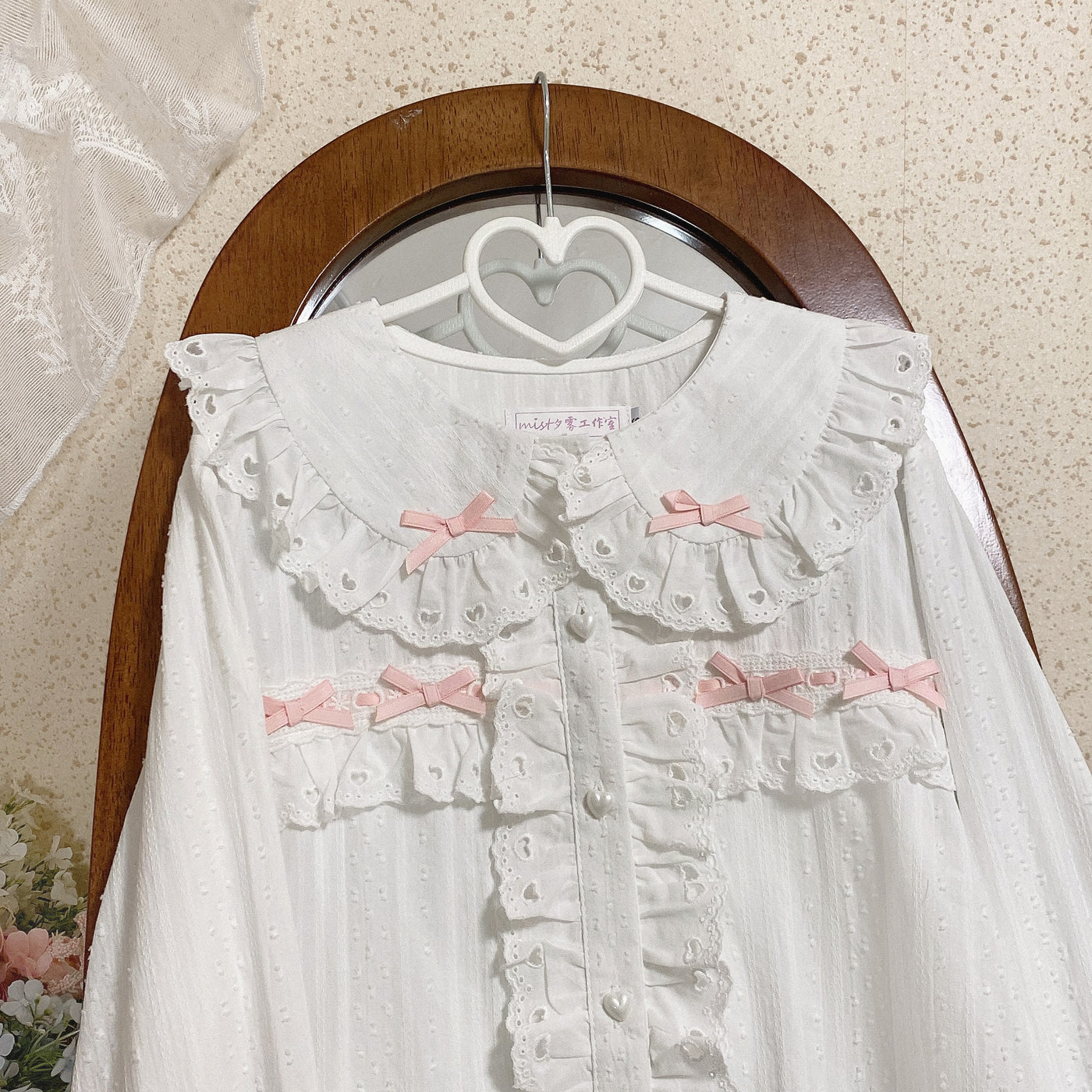 MIST~Sweet Lolita Blouse Doll Collar Multicolor   