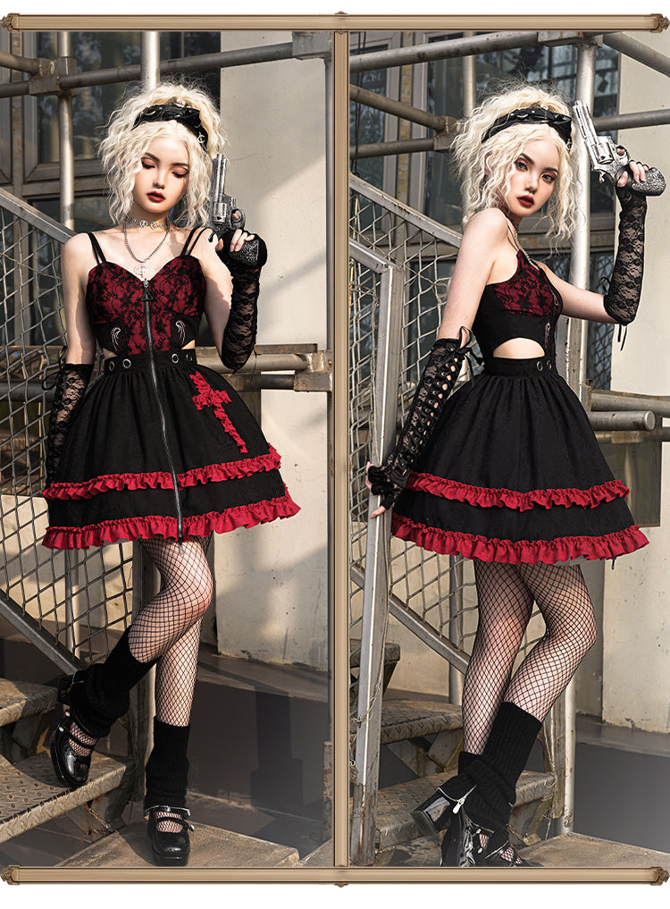 With PUJI - Judgment Day - Sexy Gothic Lolita JSK
