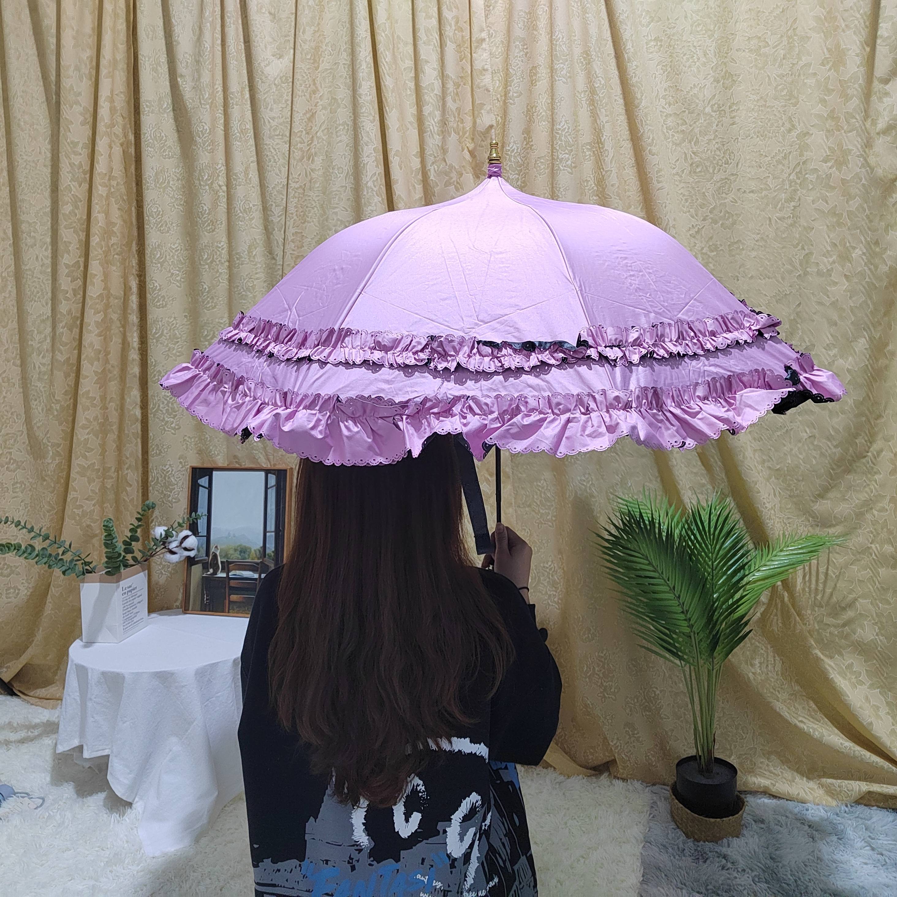 Foldable Flounce Princess Lolita Parasol