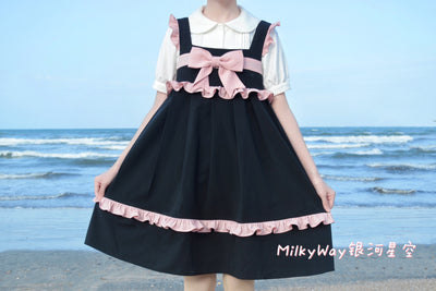 Milky Way~ Heartful Days Lolita Bow JSK Dress   