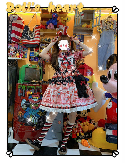 (Buyforme) Yukine's Box~Macaron Lolita Cute Stripe Socks   