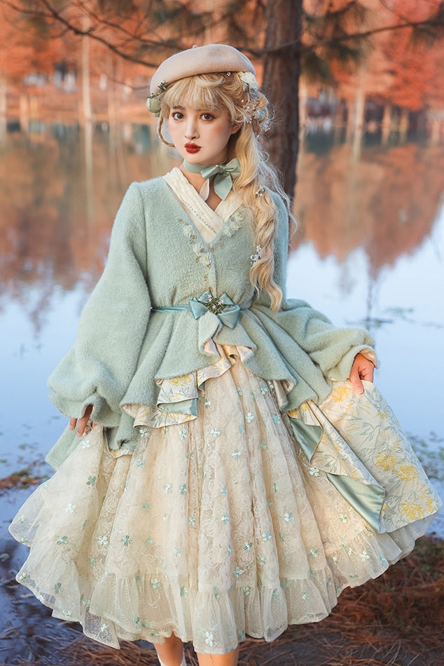 Fantastic Wind ~ Resurrection~Elegant Embroidery Lolita JSK Set