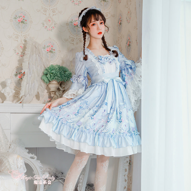 (Buyforme)Magic Tea Party~Swan Lake Daily Wear Lolita OP   