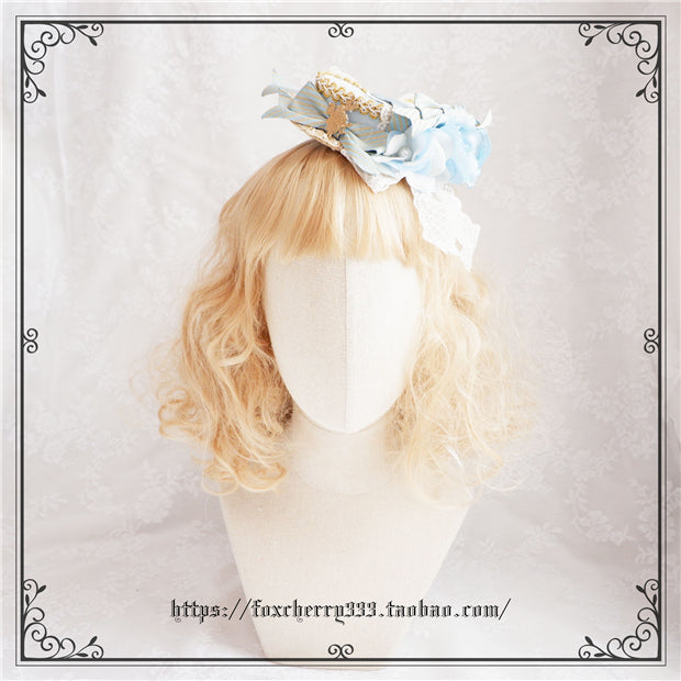 Fox Cherry - Palace Retro Elegant Bow Headdress Lolita Top Hat