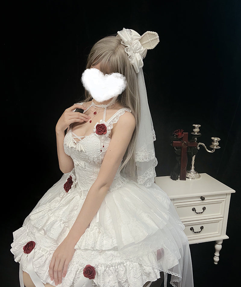 Alice Girl~Blood Rose~Gothic Lolita Rose Brooch 1784:46011