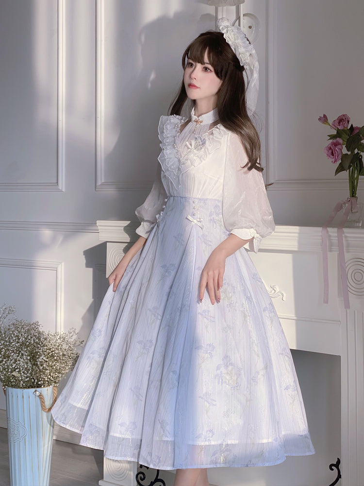 Your Princess~Elegant Lolita OP White Princess Dress S white OP dress 