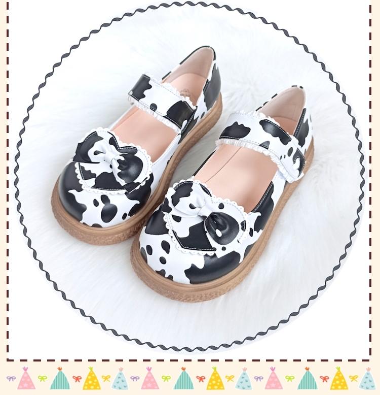 (Buyforme)Lixing Luo~Cute Milkmaid Round Toe Multicolor Lolita Shoes   