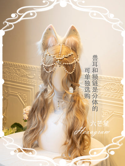 Hexagram~Rua~Furry Kawaii Fursuit animal claws+ears+tail free size 