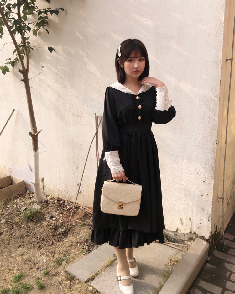 (BuyForMe) Sweet Wood~Lola's Diary~Multicolors Classic Lolita Plus Size OP Dress 6104:749