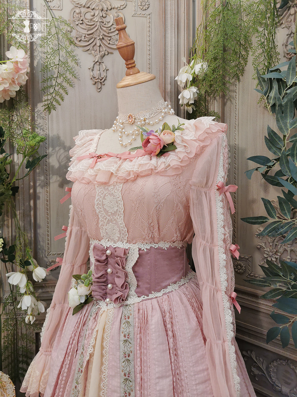 Miss Point~The Sally Gardens~Lotus Root Sleeve Lolita Blouse 8494:91292