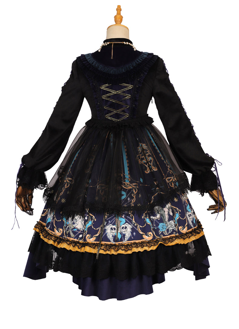 YingLuoFu God Redemption Darkness Gothic OP Dress   