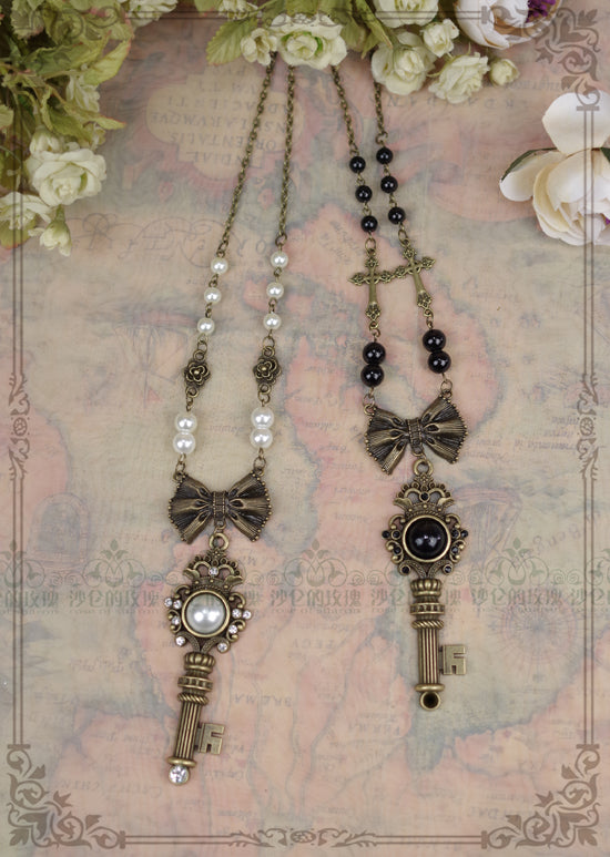 Rose of Sharon~Gothic Lolita Retro Pearl Necklace