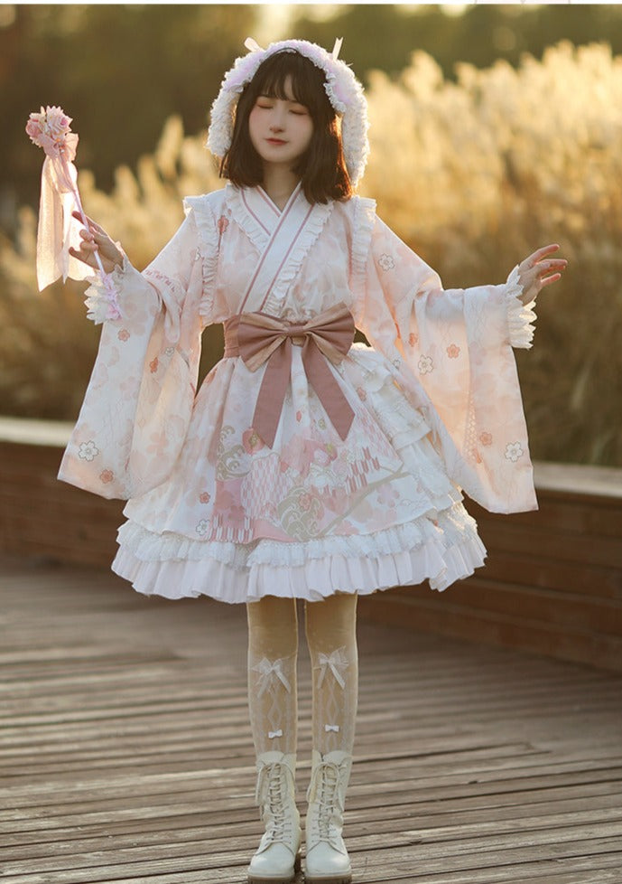 With PUJI - Xiaochunrihe - Wa Lolita OP Dress
