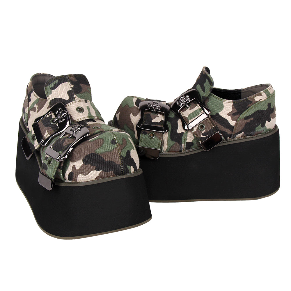 Angelic Imprint~Camouflage 10cm Punk Lolita Muffin Shoes   