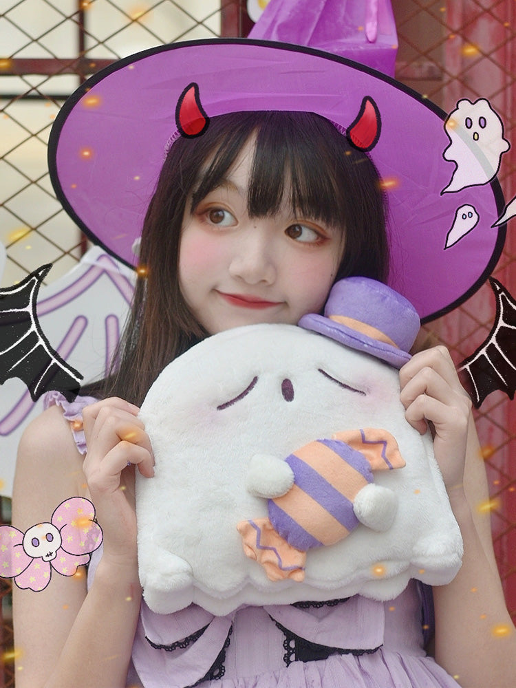 DRDR - Kawaii Lolita Ghost White Plush Bag white