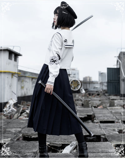 Eieyomi~Keel Girl~JK Uniform Lolita SK Suit   