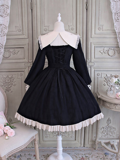 Alice Girl-Elegant Long Sleeve Lolita OP Dress   