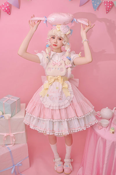 Alice Girl~Sweet Lolita KC~Candy Cat Bow Headband   