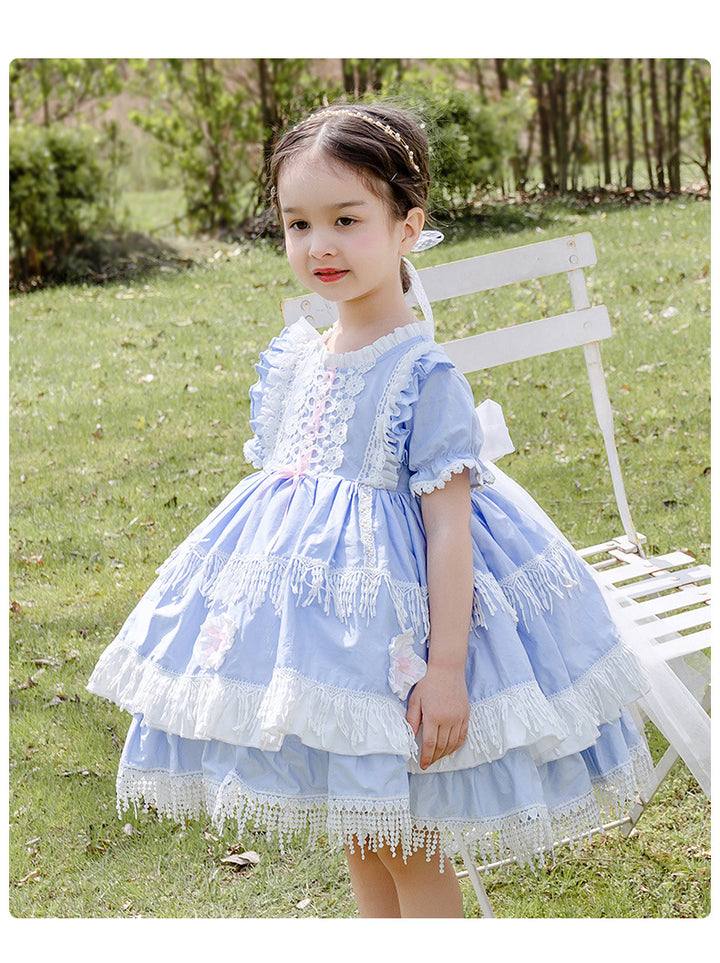 Kid Lolita Blue Tiered OP Dress   