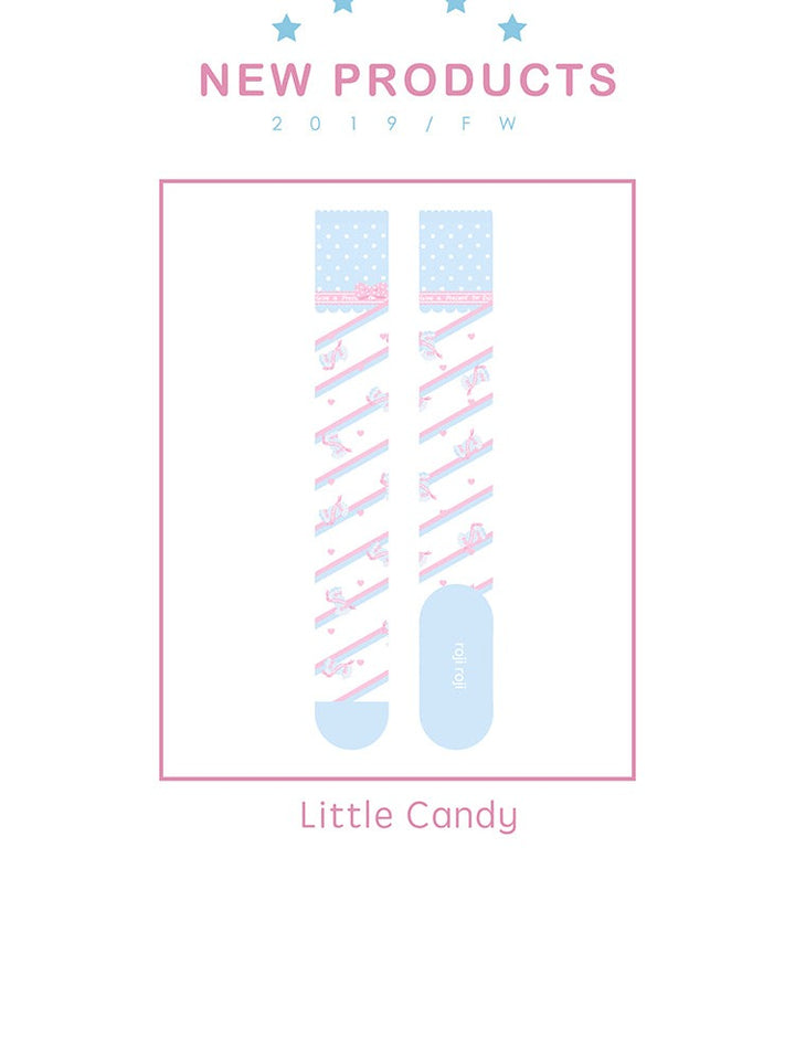 Roji roji~Little Candy Cotton Lolita Knee Socks   