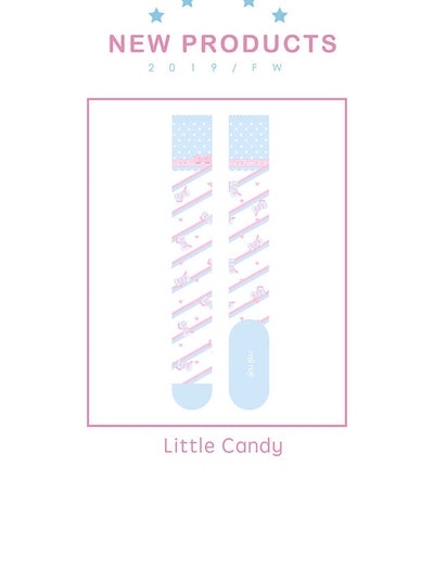 Roji roji~Little Candy Cotton Lolita Knee Socks   