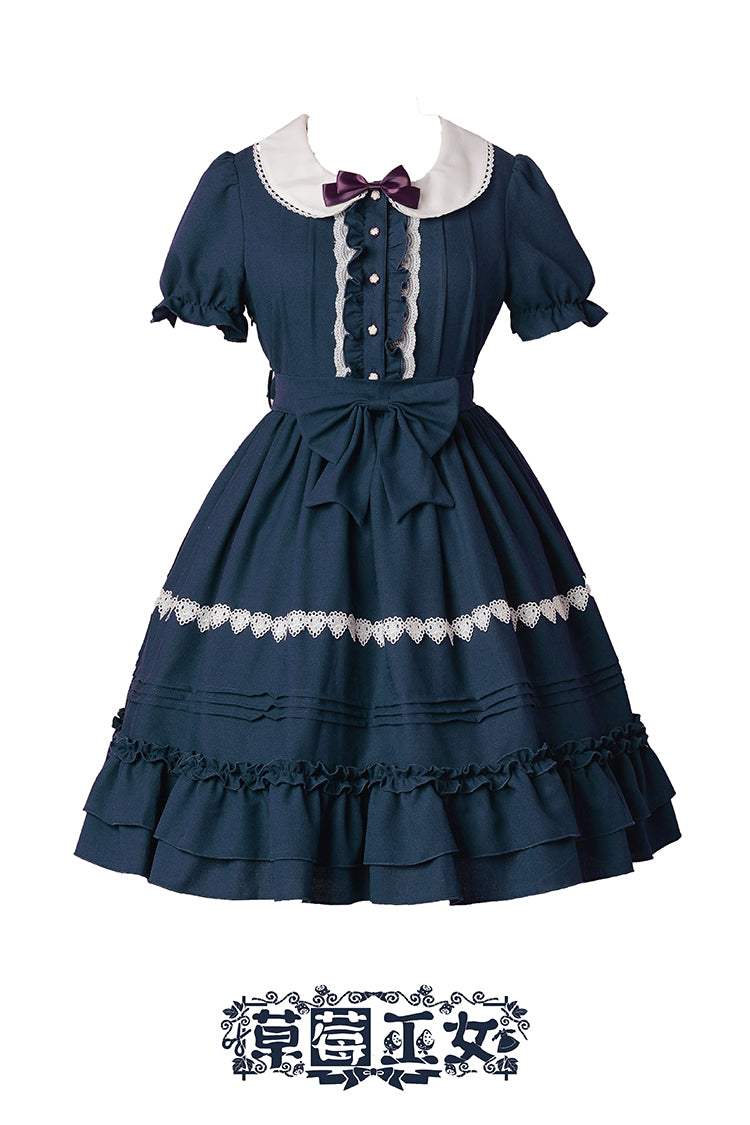 Strawberry Witch~Ice Cream Puffs~ Sweet Lolita OP (2XL 3XL L M S XL) 798:127774