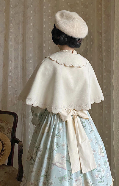 Alice Girl~Lolita little rose~Elegant Lolita Embroidery Cloak   