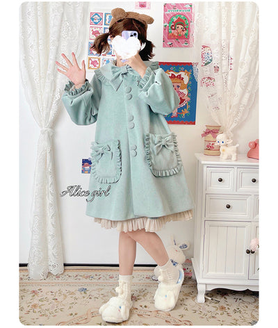 Alice Girl~ Long Wool Lolita Winter Coat   