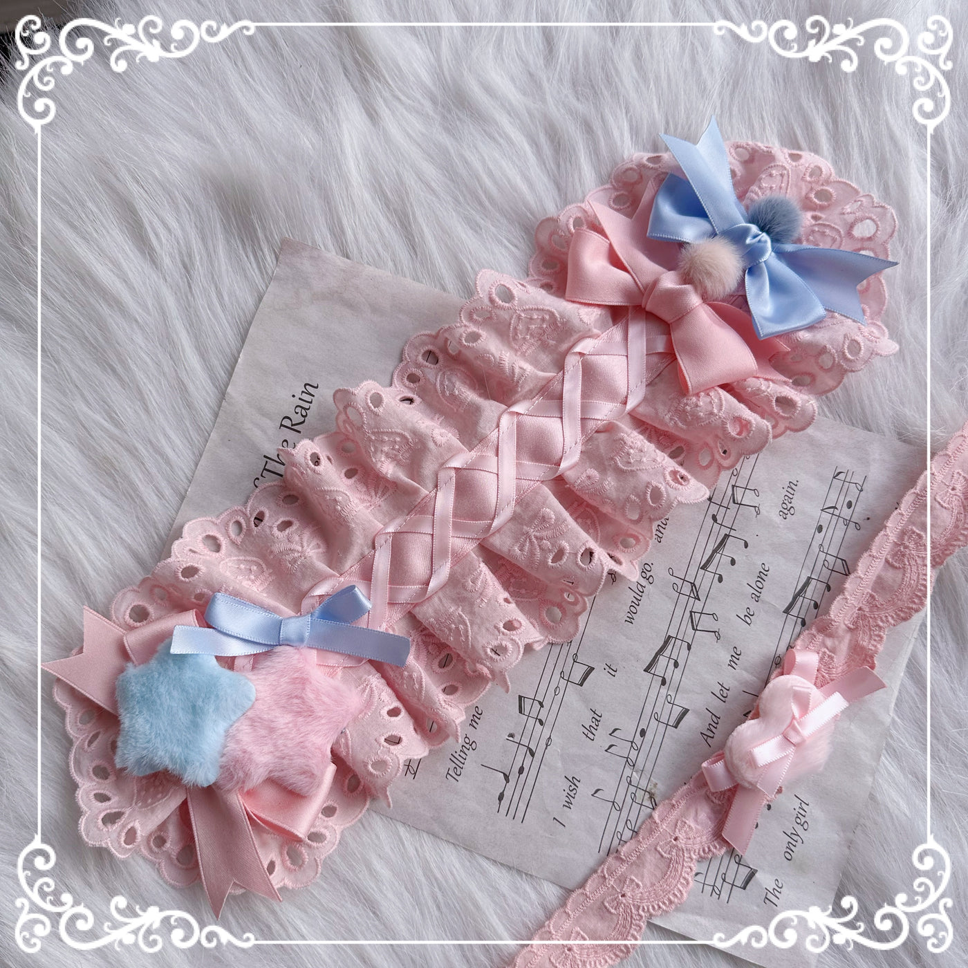 Chestnut Lolita~Sweet Lolita Clips Cake Cream Headwear star hairband  
