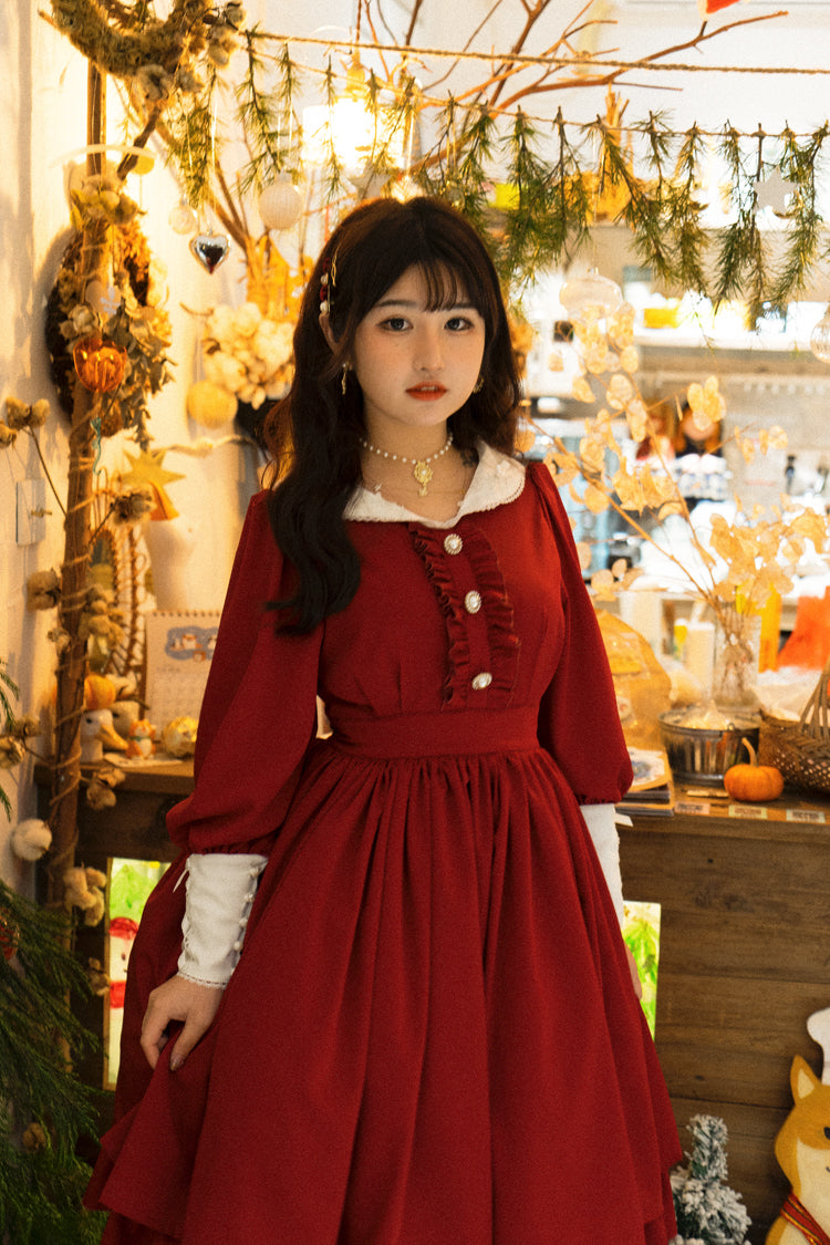 Sweet Wood - Lola's Diary - Multicolors Classic Lolita Plus Size OP Dress
