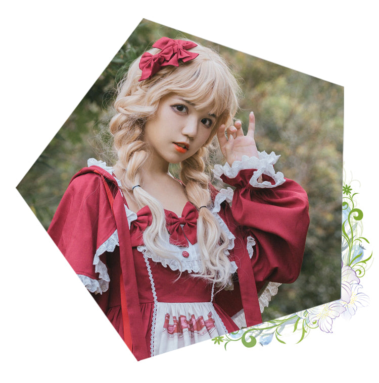 Eieyomi~Little Red Riding Hood~Sweet Lolita JSK Dress   