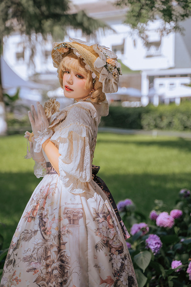 Balladeer~Petal Collar Country Style Lolita JSK Dress   