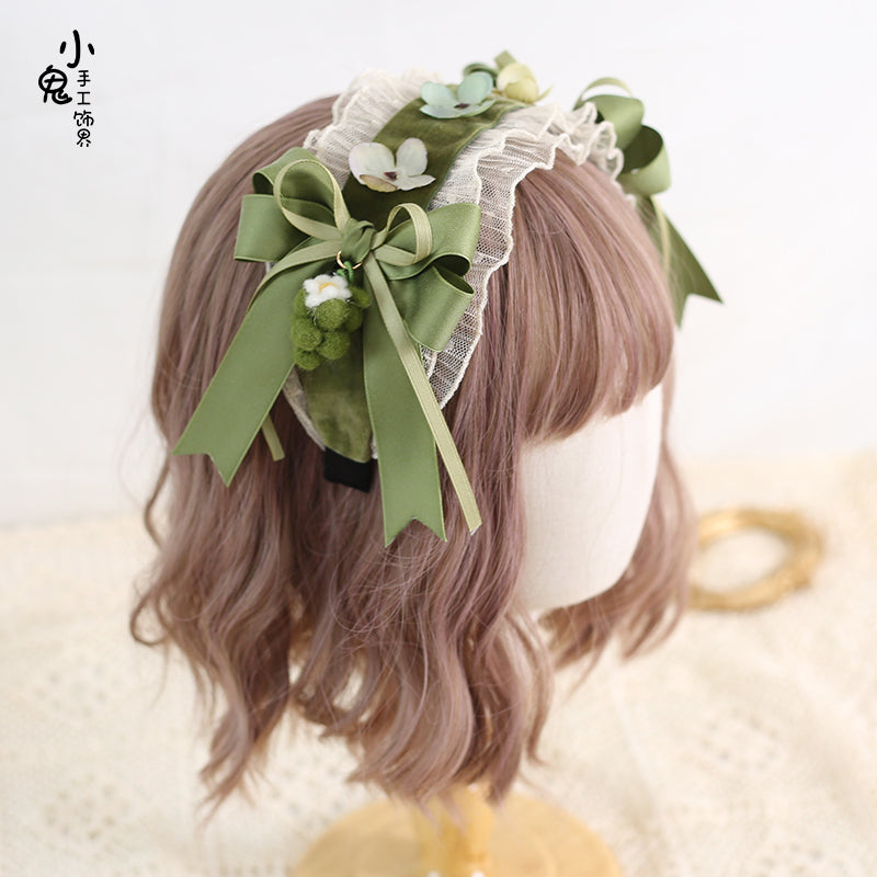 Xiaogui - Purple Grape Vintage French Bow Lolita KC