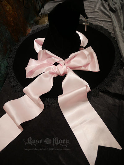 Rose Thorn~Holy Cross~12 Colors Lolita Halloween Witch Hat   