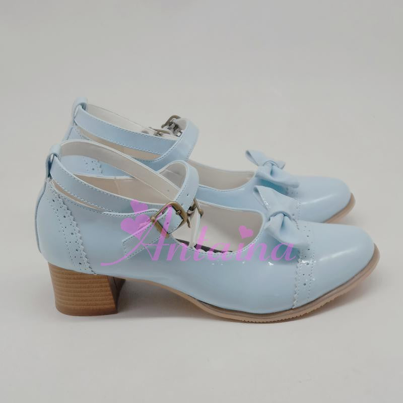 Antaina ~ Sweet Lolita Mary Jane Light Blue Heels Shoes   