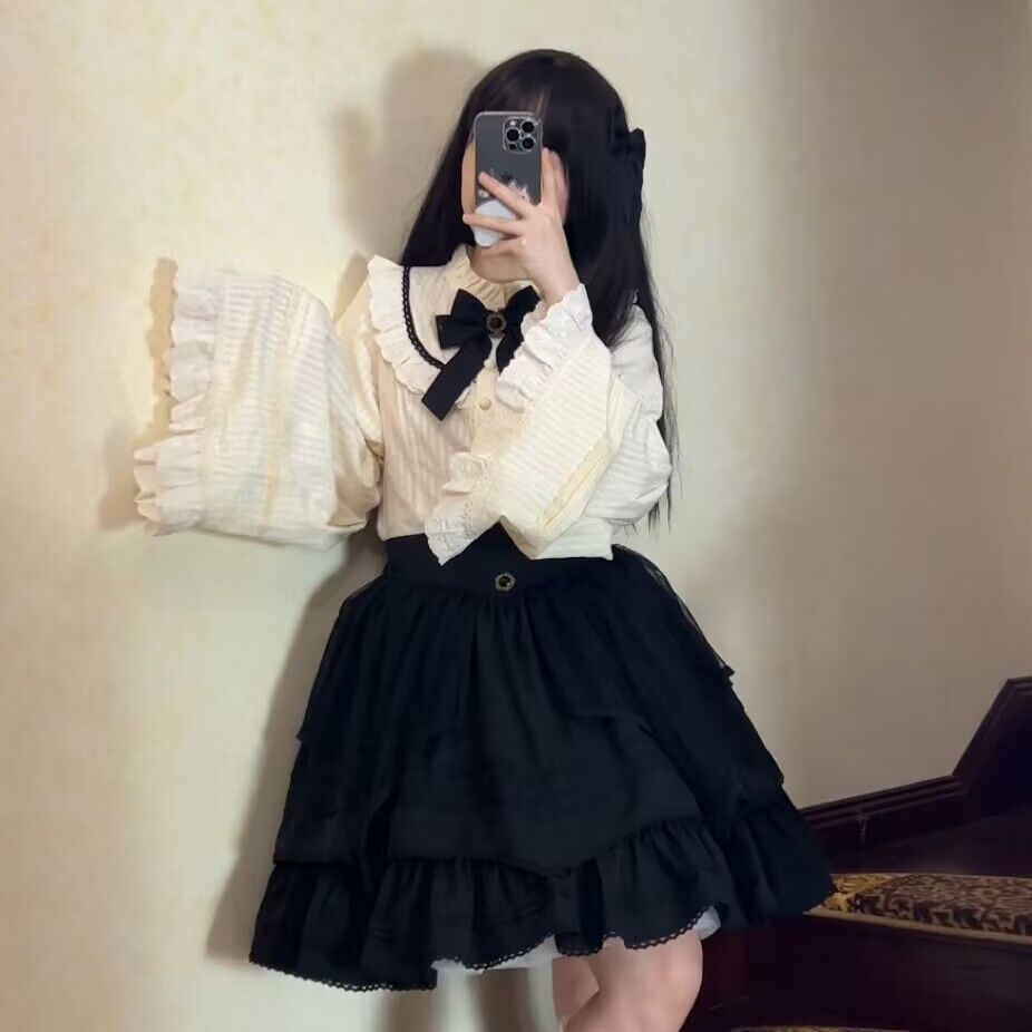 (Buy For Me) Uncle Wall Original~Rich Girl~Elegant Lolita Blouse and Skirt   