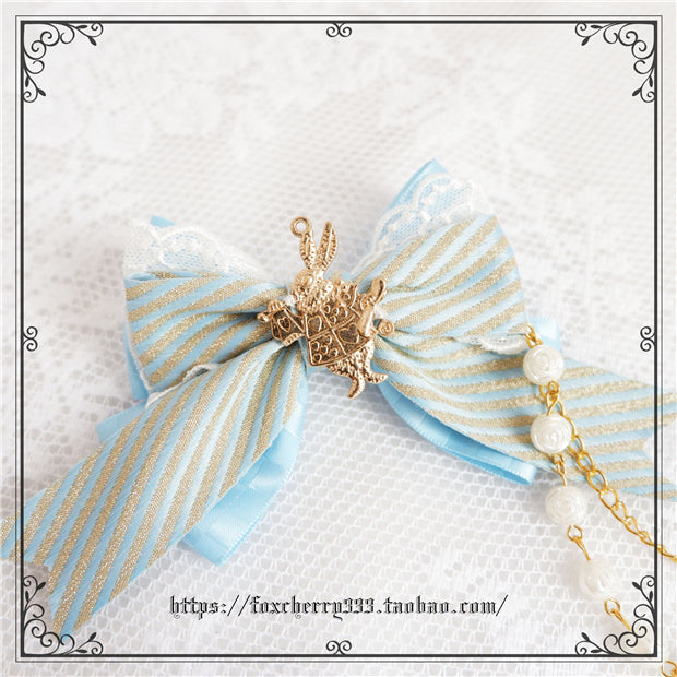 Fox Cherry - Palace Retro Elegant Bow Headdress Lolita Top Hat