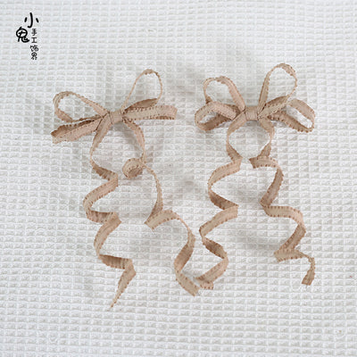 Xiaogui~Sweet Lolita Spiral cos Headdress khaki (pair)  