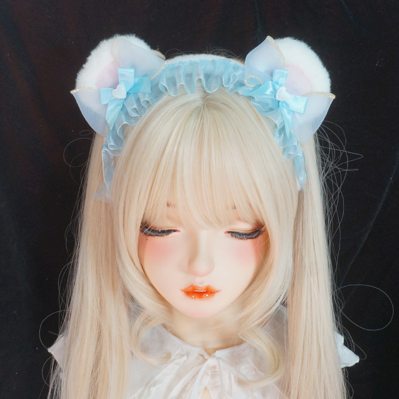 MaoJiang Handmade~Kawaii Lolita Bear Ears Headband   