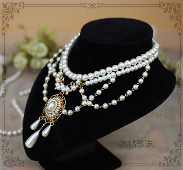 Rose of Sharon~Theresa~Vintage Wedding Lolita Necklace 1592:48891
