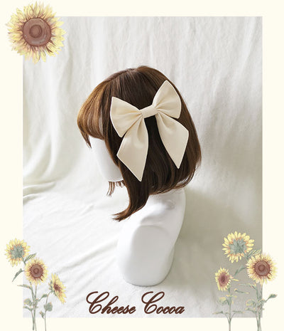 (BuyForMe) Cheese Cocoa~Sunflower ~Sweet Lolita Hair Clip goose yellow hair clip  