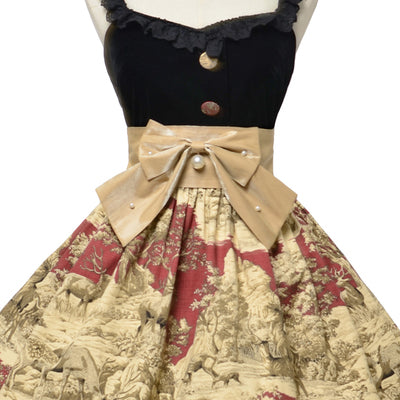 Magic Tea Party - Winter Hunting Period - Classsic Lolita JSK M bow waist tie (One Size)