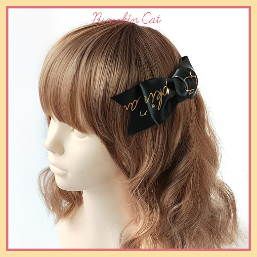 Pumpkin Cat - Candy Boxes - Kawaii Lolita Accessories black clip