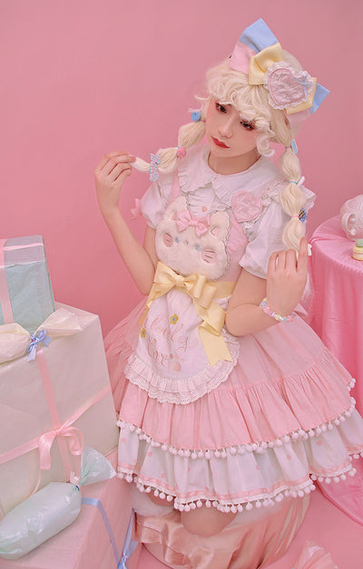 Alice Girl~Sweet Lolita KC~Candy Cat Bow Headband   