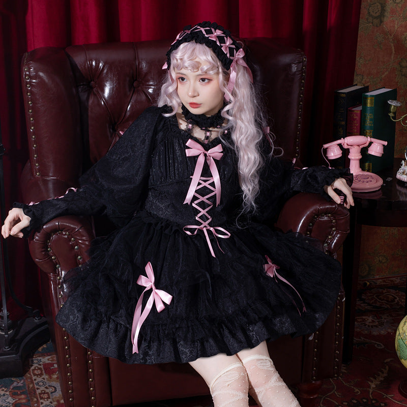 Eieyomi~Love Prelude~Gothic Lolita Long Sleeve OP   