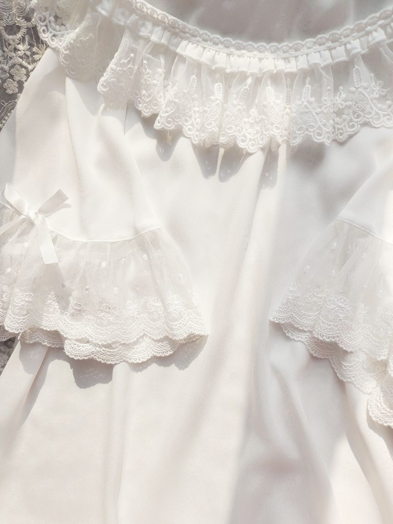 Yilia - Kawaii Summer Innerwear Lolita Shirt S white