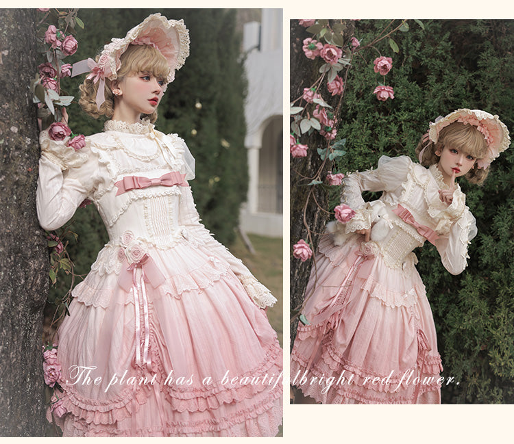 (Buy for me)Mademoiselle Pearl~Austen In The Garden~Kawaii Lolita Blouse   